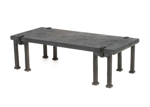 R&Y Augousti Style Black Shagreen Coffee Table