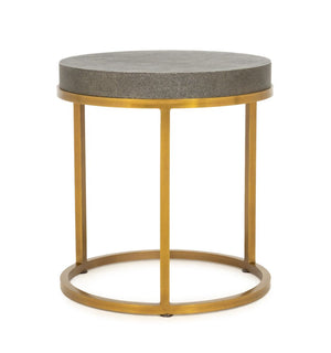 Restoration Hardware Faux Shagreen Side Table