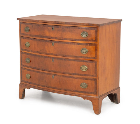 George III Style Fruitwood Chest of Drawers