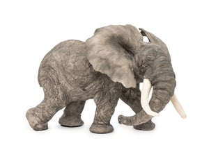 Debra Minette Green Elephant Porcelain Sculpture