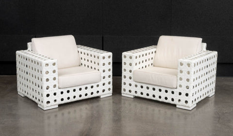 Skyline Design Lounge Chairs, Pair