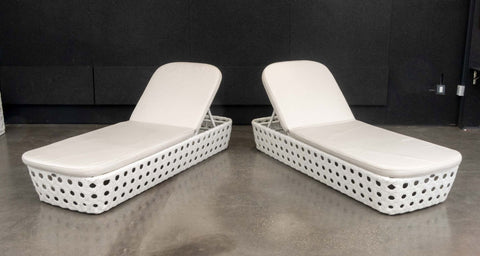 Skyline Design Chaise Longues, Pair
