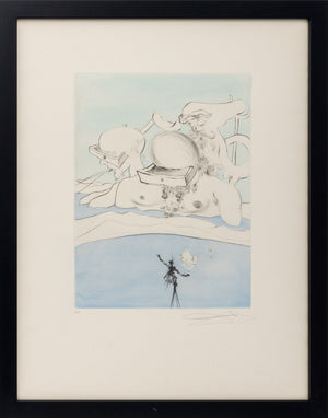Salvador Dali "Expulse Comme un Megot..." Etching