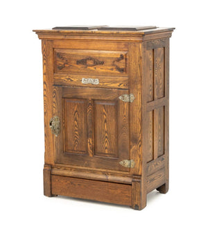 American Oak Ice Box Chest