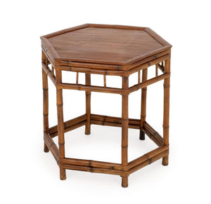 Bamboo Hexagonal Occasional Table