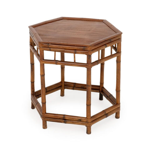 Bamboo Hexagonal Occasional Table