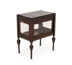 Aesthetic Movement Carved Wood Vitrine Cabinet