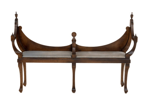 Hepplewhite Style Mahogany Bench