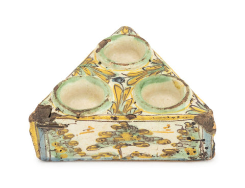 Spanish Ceramic Spice Container, 18th C.