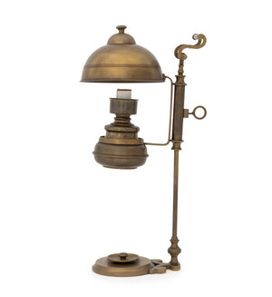 Vintage Brass Adjustable Electrified Oil Lamp