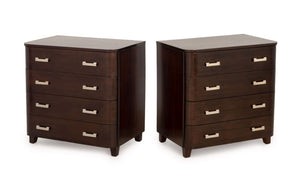 Art Deco Style Rosewood Chests of Drawers, Pair
