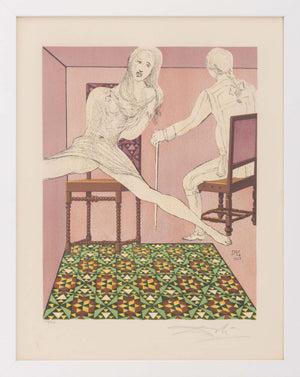 Salvador Dali "Marianne and the Chevalier" Lithograph, 1969
