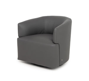 Nicoletti Corona Leather Swivel Chair