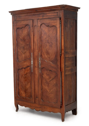 French Provincial Cherrywood Armoire, 18th Century