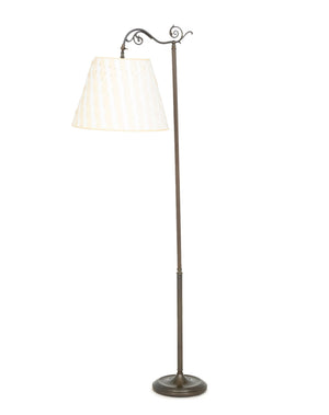 Art Nouveau Style Patinated Metal Floor Lamp