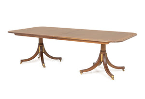 Baker Furniture Double Pedestal Dining Table