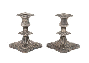 Viners of Sheffield Silverplate Candlesticks, Pair