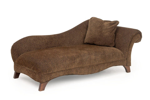 Leopard Print Upholstered Chaise Longue
