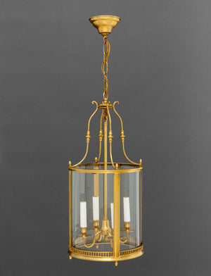 Regency Style Gilt Brass Hanging Lantern