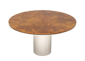 Brueton "Anello" Rosewood Top Pedestal Dining Table