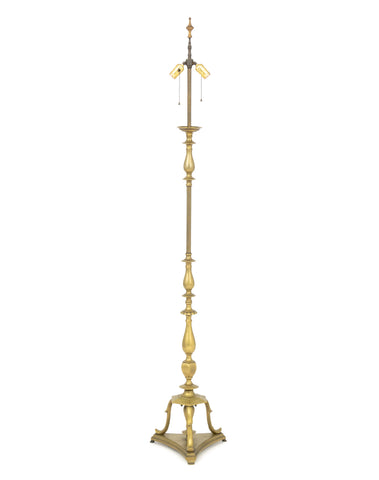 Vintage Federal Style Brass Tripod Torchere
