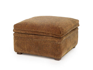 Cheetah Print Upholstered Ottoman