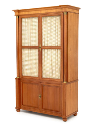 Empire Style Cherrywood Bookcase Cabinet