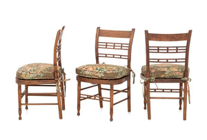 American Rush Seat Ladderback Side Chairs, 3