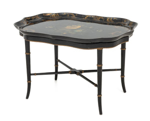 Regency Papier Mache Tray Top Table, circa 1820
