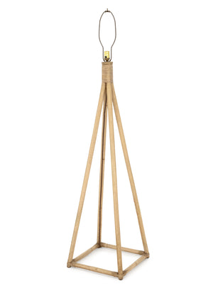 Modern Bamboo Pyramid Floor Lamp