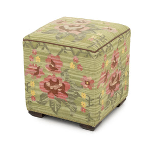 George Smith Style Kilim Upholstered Ottoman