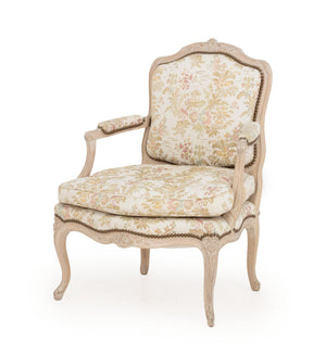 Louis XV Style Upholstered Fauteuil