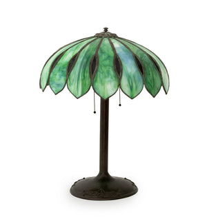 Tiffany Style Slag Glass Table Lamp