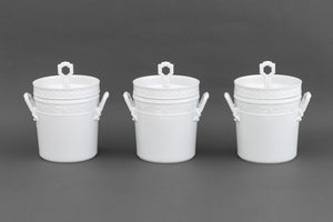 KPM "Kurland" White Porcelain Ice Buckets, 3