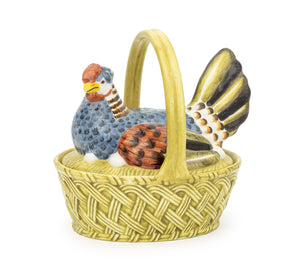 Este for Tiffany & Co. Ceramic Hen Form Basket