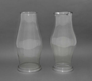 Blown Glass Hurricane Shades, circa 1830