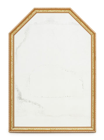 Hollywood Regency Giltwood Beveled Mirror