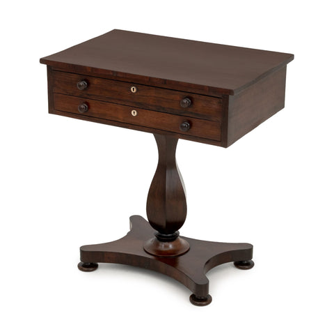 William IV Rosewood Work Table, Early 19th Century