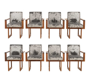 Vladimir Kagan "Cubist" Rosewood Dining Chairs, 8