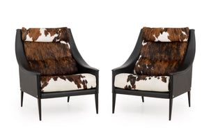 Gio Ponti for Poltrona Frau "Dezza" Chairs, Pair