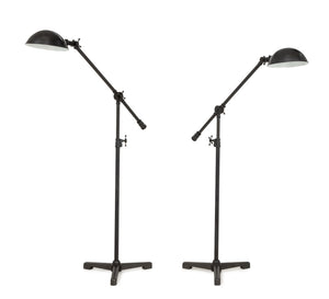 Restoration Hardware "Rowen" Floor Lamps, Pair