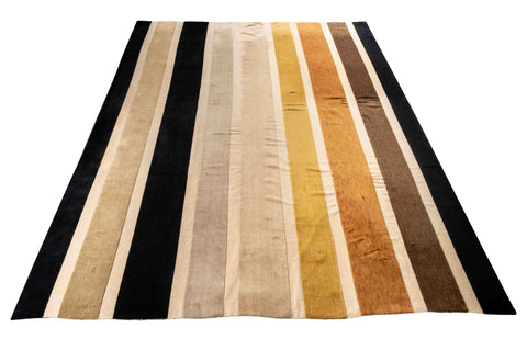 Modern Striped Pattern Carpet, 18' 1