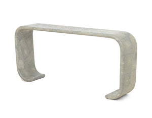 Maitland Smith Shagreen Waterfall Console Table