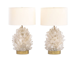 Craig Van Den Brulle Rock Crystal Table Lamps, 2