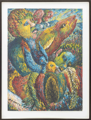 Helen Sebidi Untitled Mixed Media on Paper, 1994