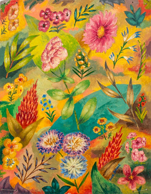 Fred Biesel "Cosmos Radiance" Oil on Board, 1949 (9619478970675)