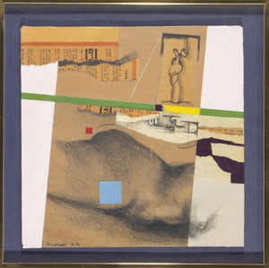 G. Goldfine Abstract Mixed Media on Board, 1970 (8292085694771)