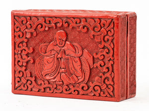 Chinese Cinnabar Buddha Decorative Box (9742195786035)