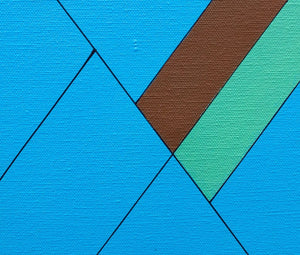Kenneth Licht Geometric Acrylic on Canvas (9737700868403)