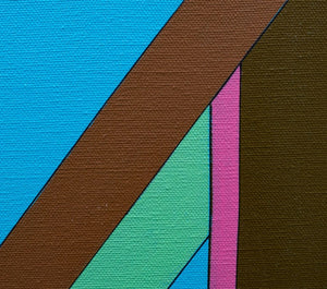 Kenneth Licht Geometric Acrylic on Canvas (9737700868403)